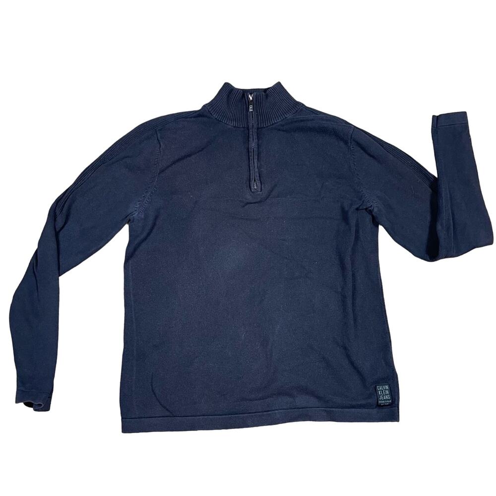 Men's Calvin Klein Jeans 1/4 Zip Sweater Jacket M